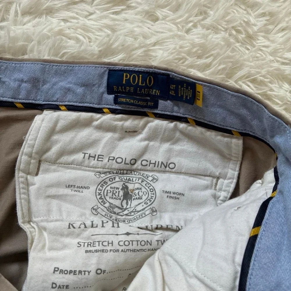Polo Ralph Lauren Stretch Classic Fit The Polo Chino Shorts 100% Cotton Size 42